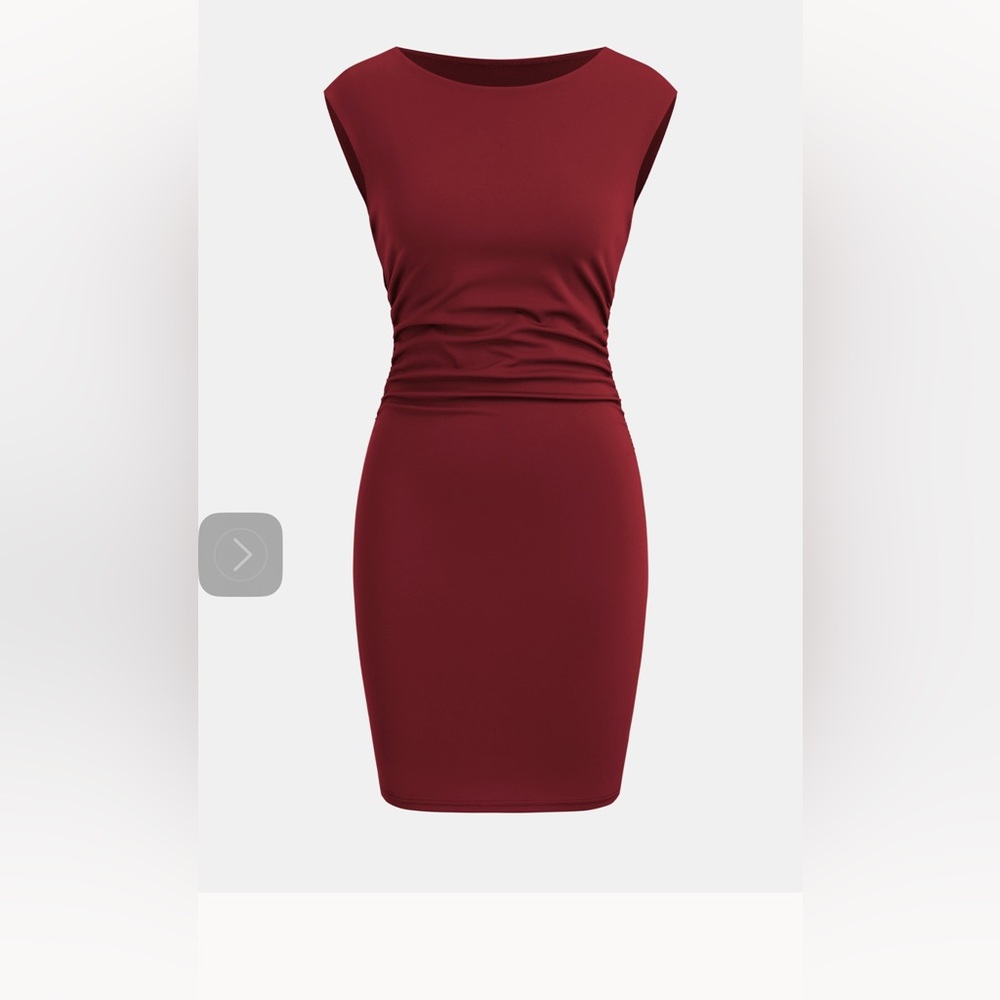 Cupshe Burgundy Midi Dress